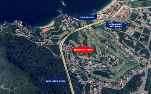TERRENO EN VENTA EN IXTAPA, CLUB DE GOLF PALMA REAL