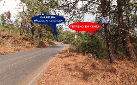 Terreno En Venta En Zirahuén, Carretera Pátzcuaro- Uruapan