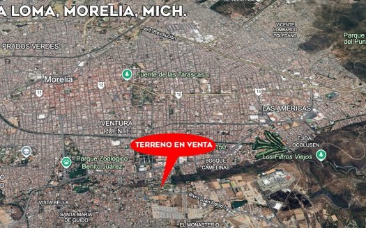 TERRENO EN VENTA EN MORELIA, LA LOMA