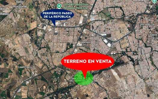 TERRENO EN VENTA EN MORELIA, SAN JOSÉ DEL CERRITO.