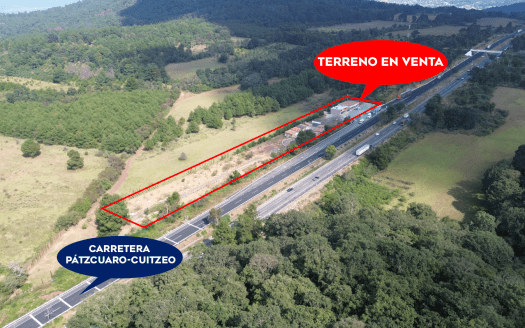 HOTEL, RESTAURANTE Y LOCAL EN VENTA SOBRE AUTOPISTA PÁTZCUARO-CUITZEO