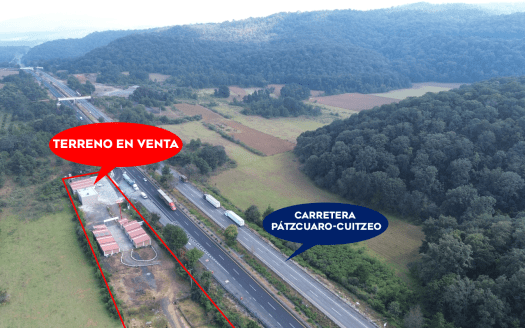 HOTEL, RESTAURANTE Y LOCAL EN VENTA SOBRE AUTOPISTA PÁTZCUARO-CUITZEO