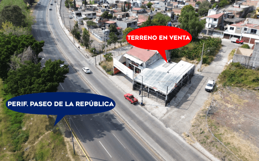 TERRENO EN VENTA EN MORELIA, SOBRE PERIFÉRICO, ZONA CENTRAL, COL. DEFENSORES DE PUEBLA