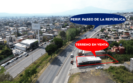 TERRENO EN VENTA EN MORELIA, SOBRE PERIFÉRICO, ZONA CENTRAL, COL. DEFENSORES DE PUEBLA