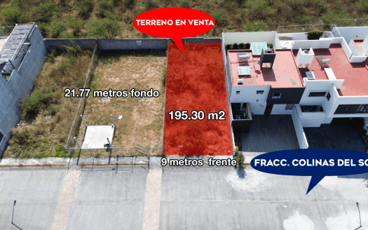TERRENO EN VENTA TRES MARÍAS, FRACC. COLINAS DEL SOL