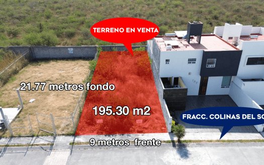 TERRENO EN VENTA TRES MARÍAS, FRACC. COLINAS DEL SOL