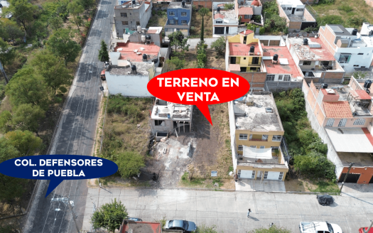 TERRENO EN VENTA EN MORELIA, DEFENSORES DE PUEBLA