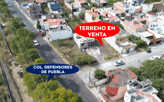 TERRENO EN VENTA EN MORELIA, DEFENSORES DE PUEBLA