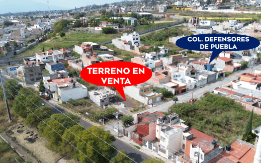 TERRENO EN VENTA EN MORELIA, DEFENSORES DE PUEBLA