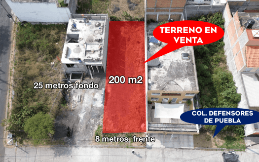 TERRENO EN VENTA EN MORELIA, DEFENSORES DE PUEBLA