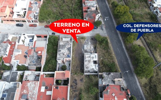 TERRENO EN VENTA EN MORELIA, DEFENSORES DE PUEBLA