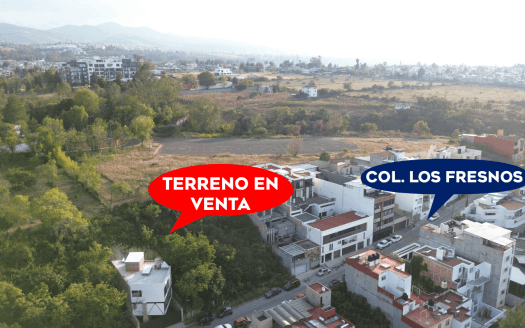 TERRENO EN VENTA EN MORELIA, LOS FRESNOS ( ZONA UNIVERSIDAD)