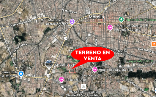 TERRENO EN VENTA EN MORELIA, LOS FRESNOS ( ZONA UNIVERSIDAD)