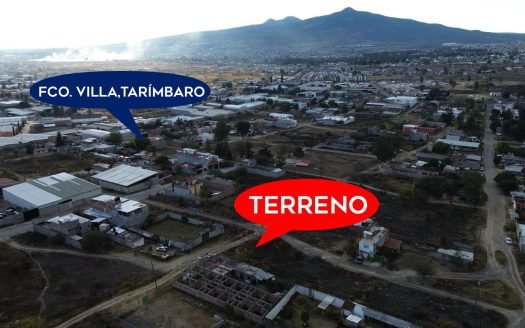 TERRENO EN VENTA EN TARÍMBARO, ZONA COL. LOS ÁNGELES