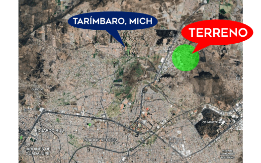 TERRENO EN VENTA EN TARÍMBARO, ZONA COL. LOS ÁNGELES