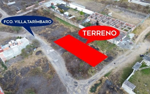 TERRENO EN VENTA EN TARÍMBARO, ZONA COL. LOS ÁNGELES