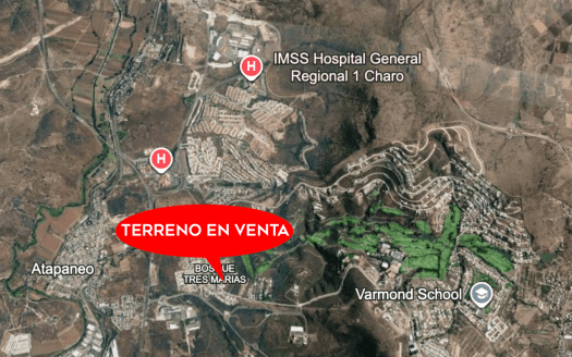 TERRENO EN VENTA EN MORELIA, PASEO DEL PARQUE TRES MARÍAS