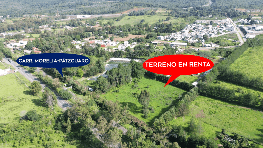 TERRENO EN RENTA PÁTZCUARO-MORELIA